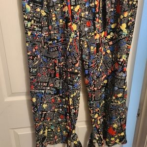 Multi color high waisted pants
